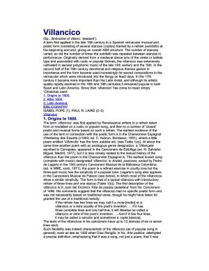 Villancico (Sp., Diminutive of Villano: ‘Peasant’)