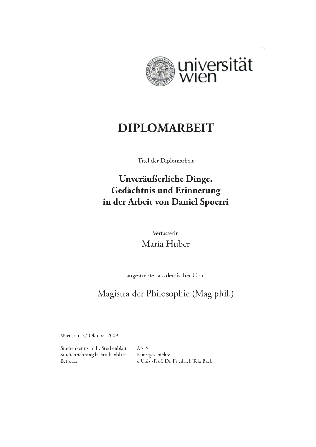 Diplomarbeit