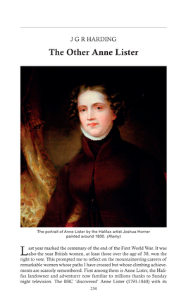 The Other Anne Lister
