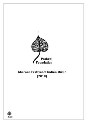 Gharana Festival of Indian Music (2010)