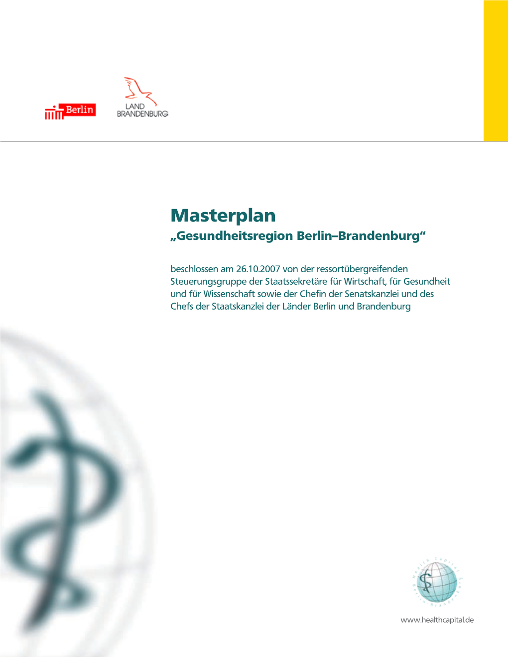 Masterplan Gesundheitsregion Berlin-Brandenburg