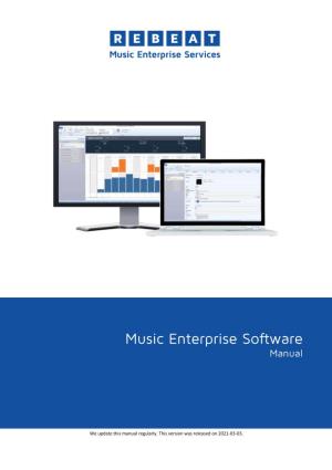 Music Enterprise Software Manual