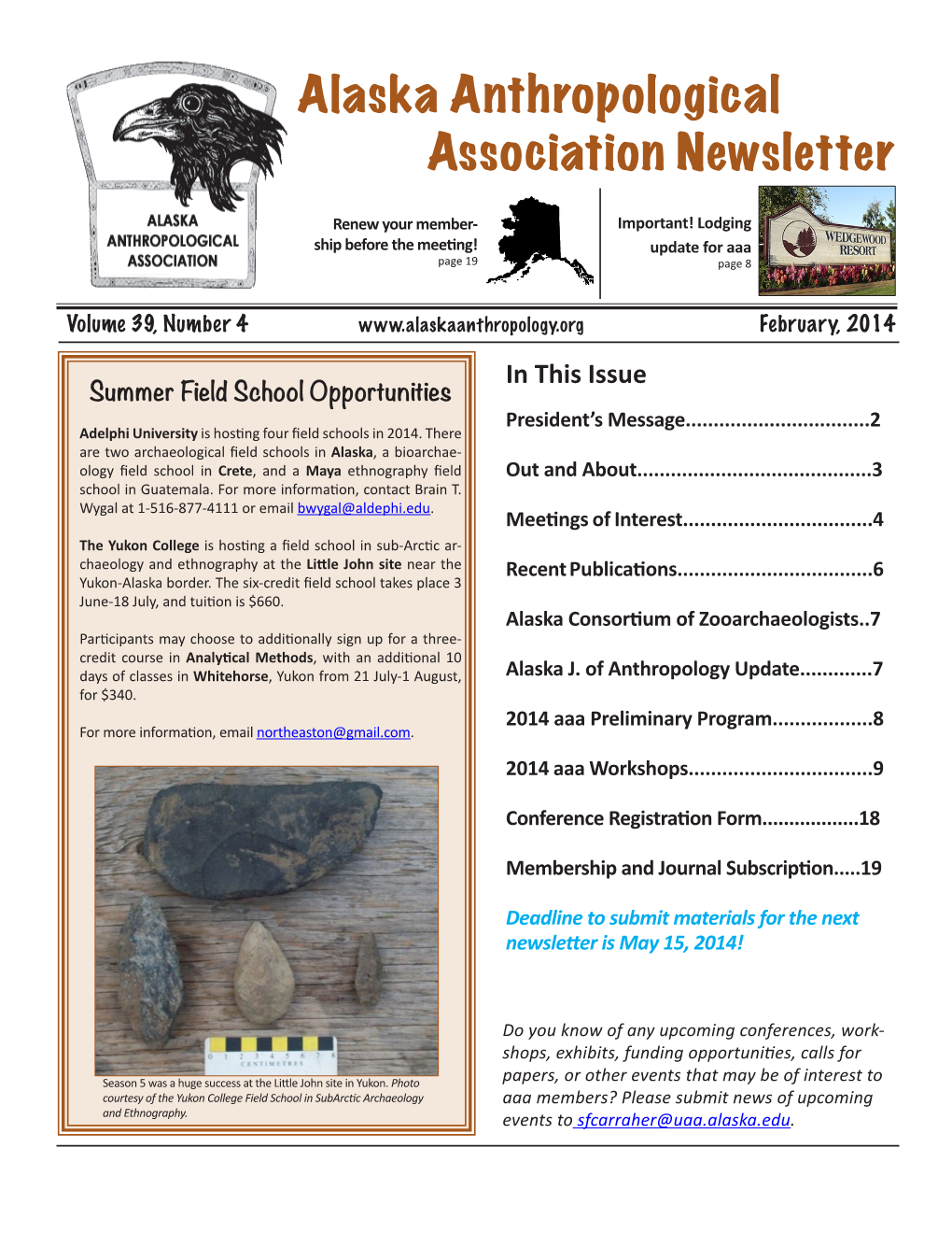 Alaska Anthropological Association Newsletter