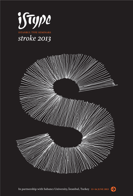 Istype 2013 Stroke Program Book