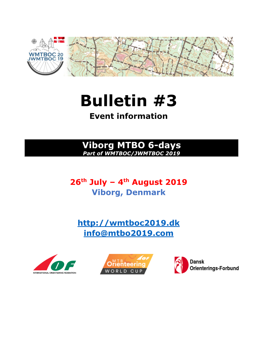 Bulletin #3 Event Information