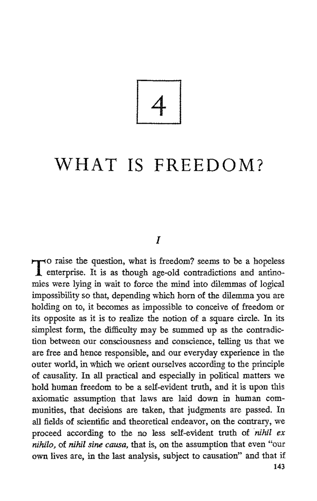 what is freedom philosophy essay