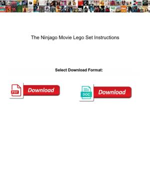 The Ninjago Movie Lego Set Instructions