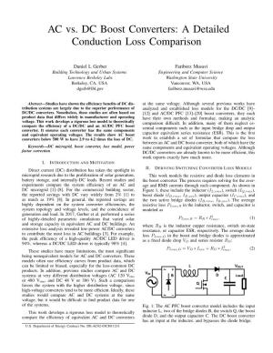 AC Vs. DC Boost Converters: a Detailed Conduction Loss Comparison