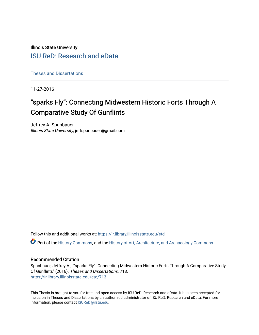 Connecting Midwestern Historic Forts Through a Comparative Study of Gunflints