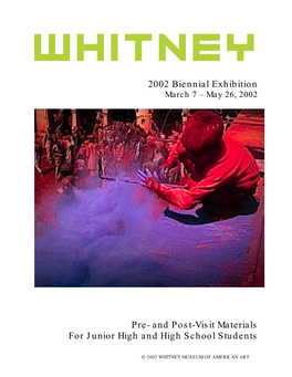 2002 Biennial Exhibition March 7 – May 26, 2002