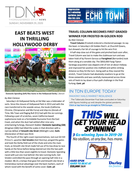 East Beats West in Thrilling Hollywood Derby