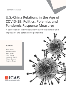 US-China Relations in the Age of COVID-19