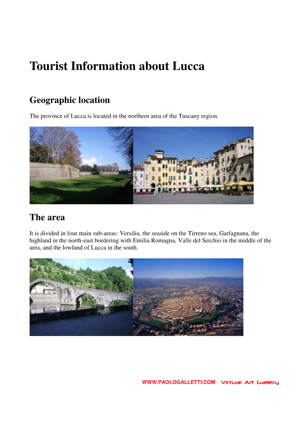 Tourist Information About Lucca