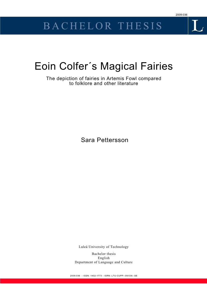 Eoin Colfer's Magical Fairies