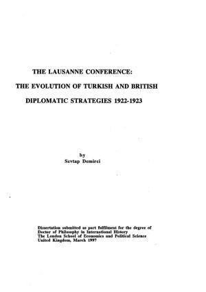 The Lausanne Conference