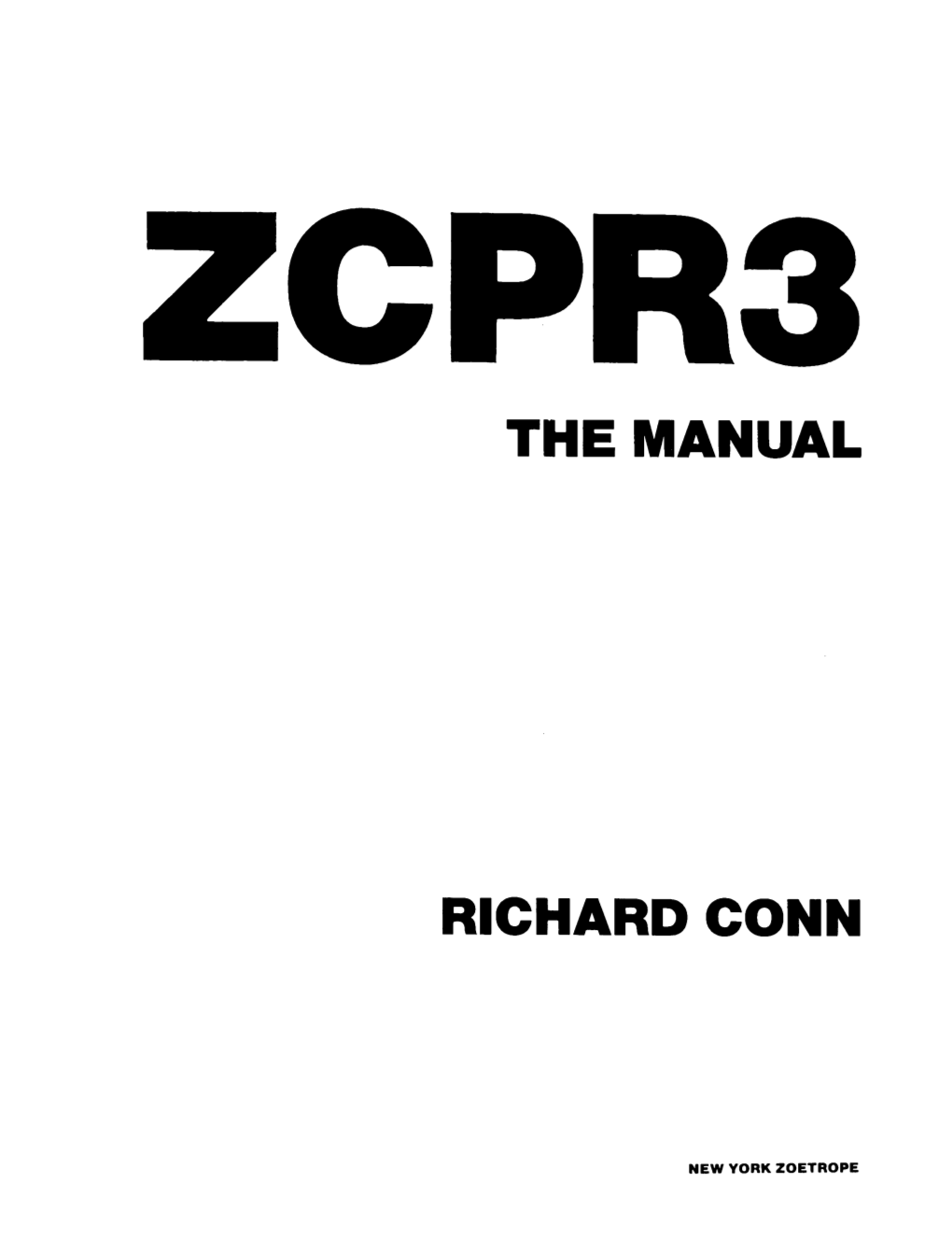 ZCPR3 the Manual