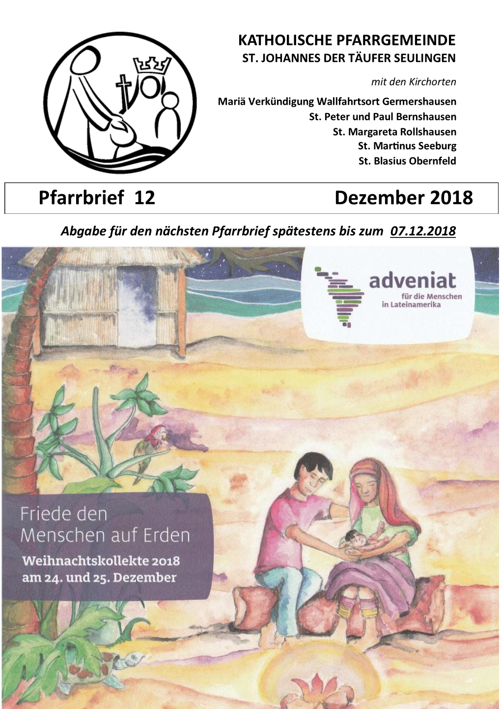 Pfarrbrief 12 Dezember 2018