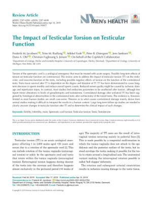 The Impact of Testicular Torsion on Testicular Function