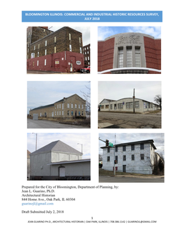 Commercial and Industrial Historic Resources Survey, July 2018