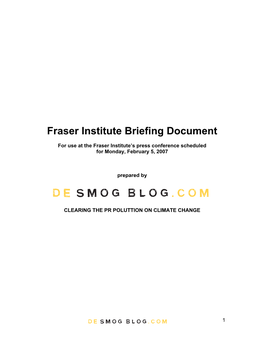 The Fraser's Institute's Exxon Funding