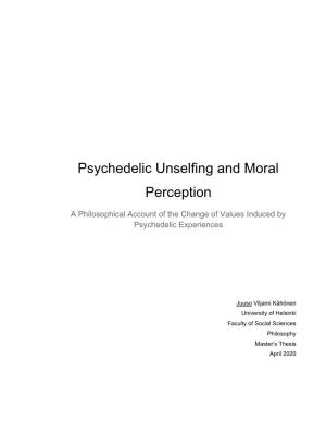 Psychedelic Unselfing and Moral Perception