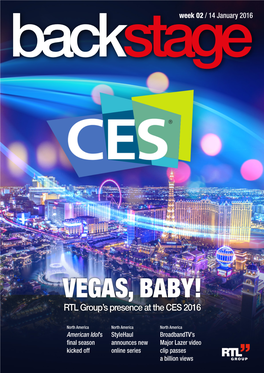 VEGAS, BABY! RTL Group’S Presence at the CES 2016