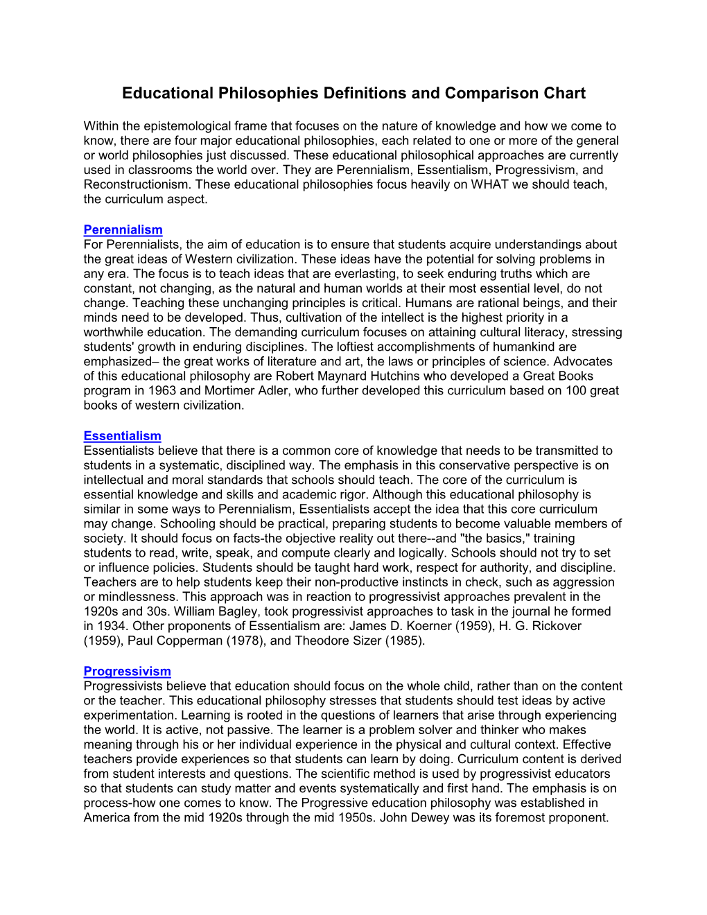 educational-philosophies-definitions-and-comparison-chart-docslib