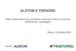 Alstom E Trenord