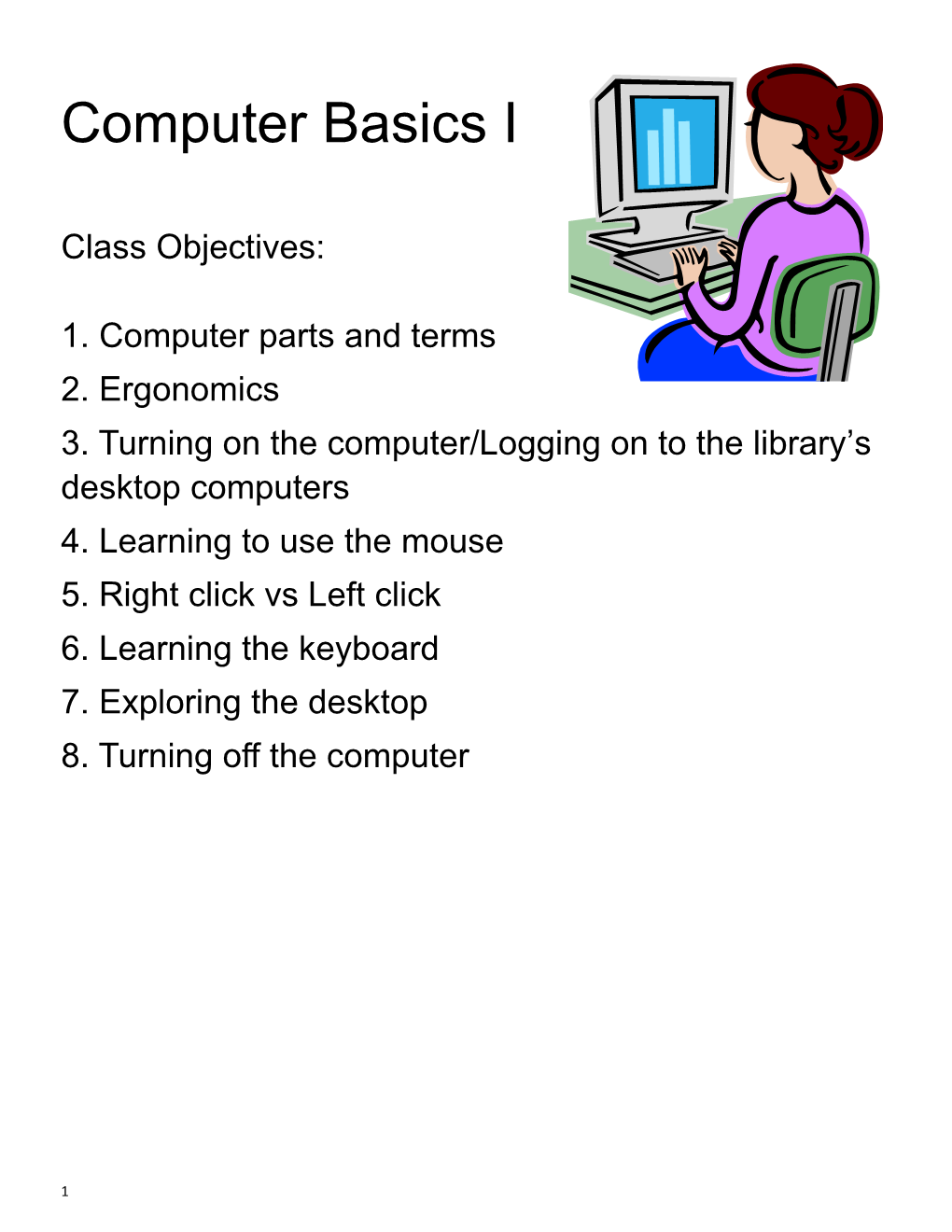 Computer Basics I