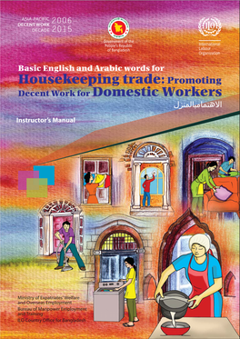 Basic English and Arabic Words for Housekeeping Trade: Promoting Decent Work for Domestic Workers