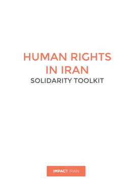 Human Rights in Iran Solidarity Toolkit