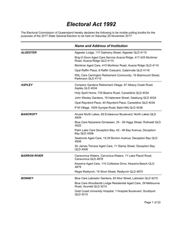 Electoral Act 1992