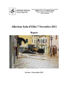 Report Evento Elba 7-11-11 DEF