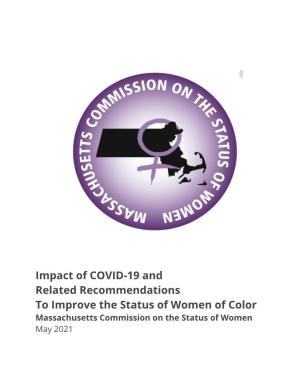 MCSW Impact of COVID-19 on Women of Color Report, May 2021