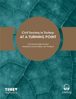 Civil Society in Turkey: at a TURNING POINT