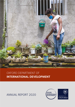 Oxford Department of International Development Annual Report 2020