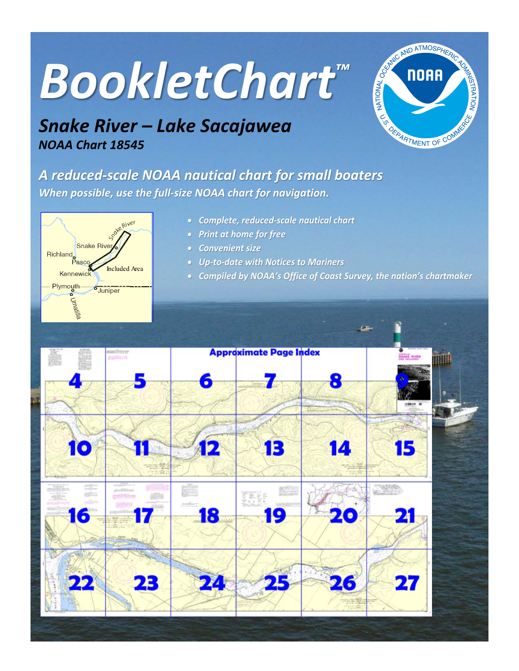 Snake River – Lake Sacajawea NOAA Chart 18545