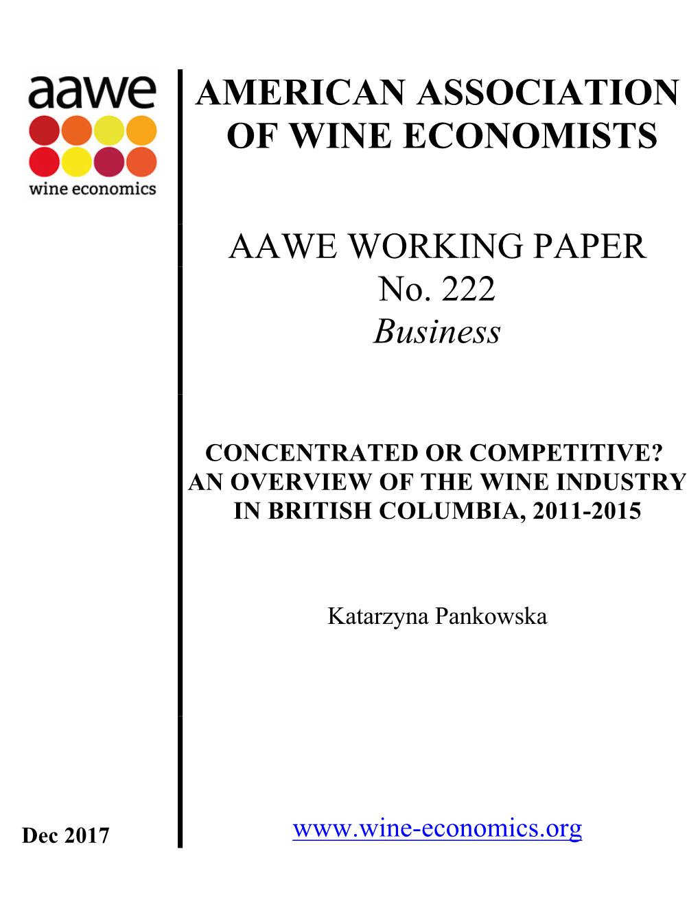 AAWE Working Paper No. 222 – Business