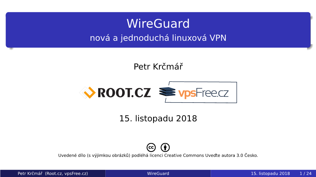 Wireguard Nová a Jednoduchá Linuxová VPN