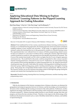 Applying Educational Data Mining to Explore Students' Learning