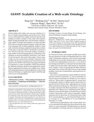 Scalable Creation of a Web-Scale Ontology