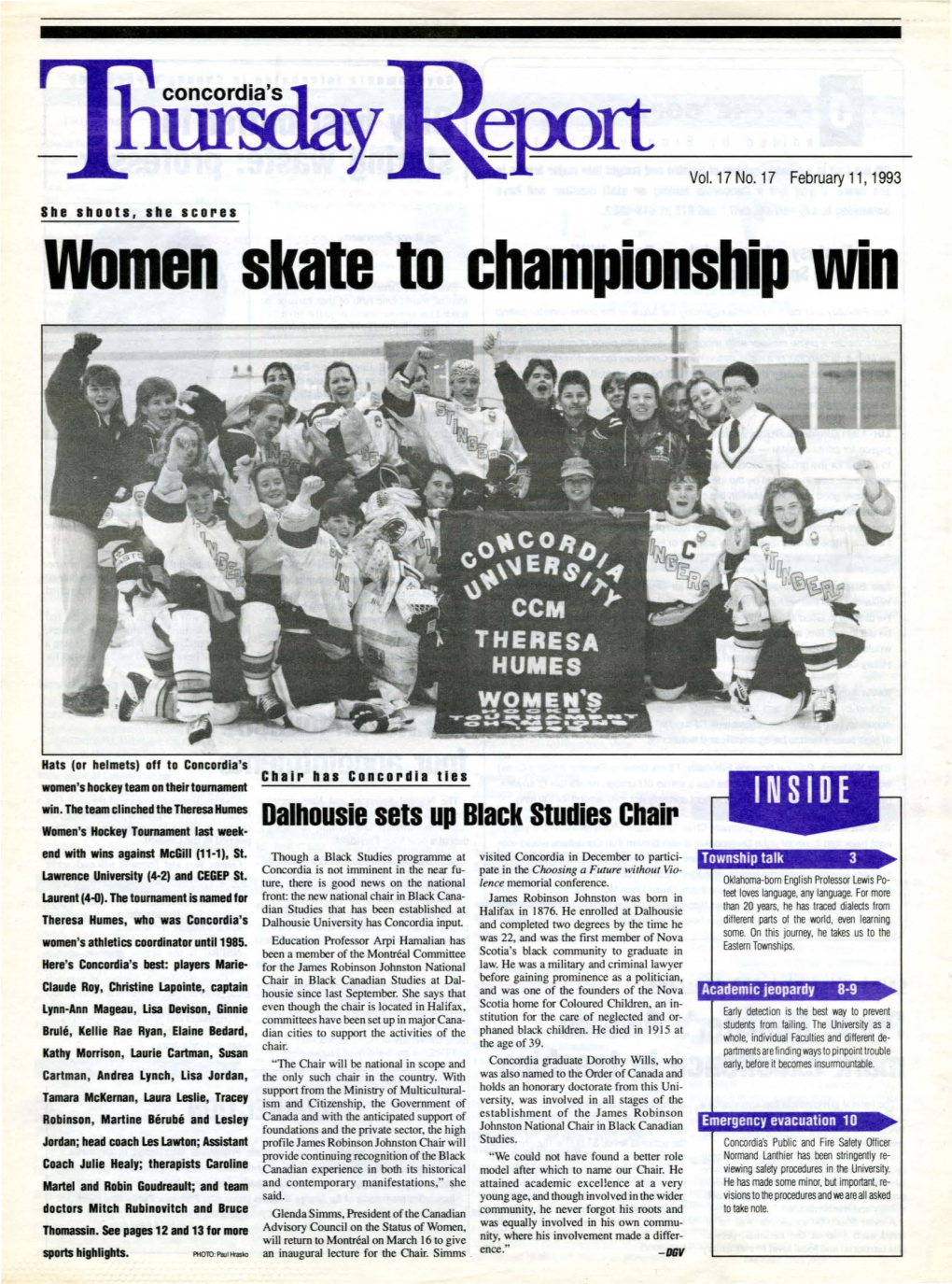 Women Skate to Championship Win