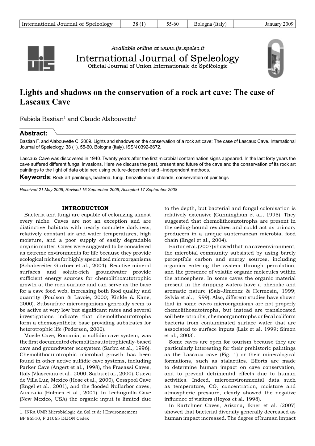 Lights and Shadows on the Conservation of a Rock Art Cave: the Case of Lascaux Cave