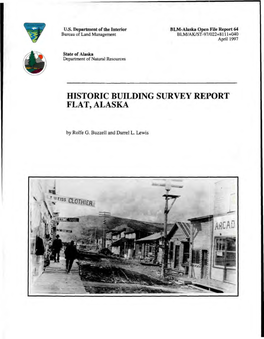 Historic B'uildin1g Survey Report Flat, Alaska