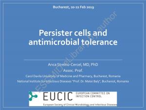 Persister Cells Andauthor Antimicrobial Toleranceby