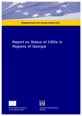 Csos in Regions of Georgia