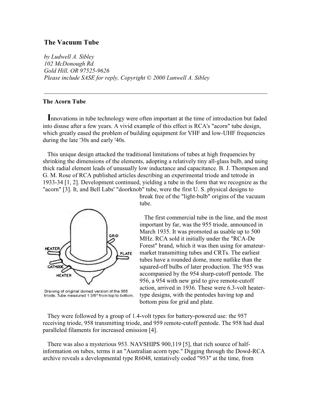 The Vacuum Tube