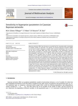 Sensitivity to Hyperprior Parameters in Gaussian Bayesian Networks