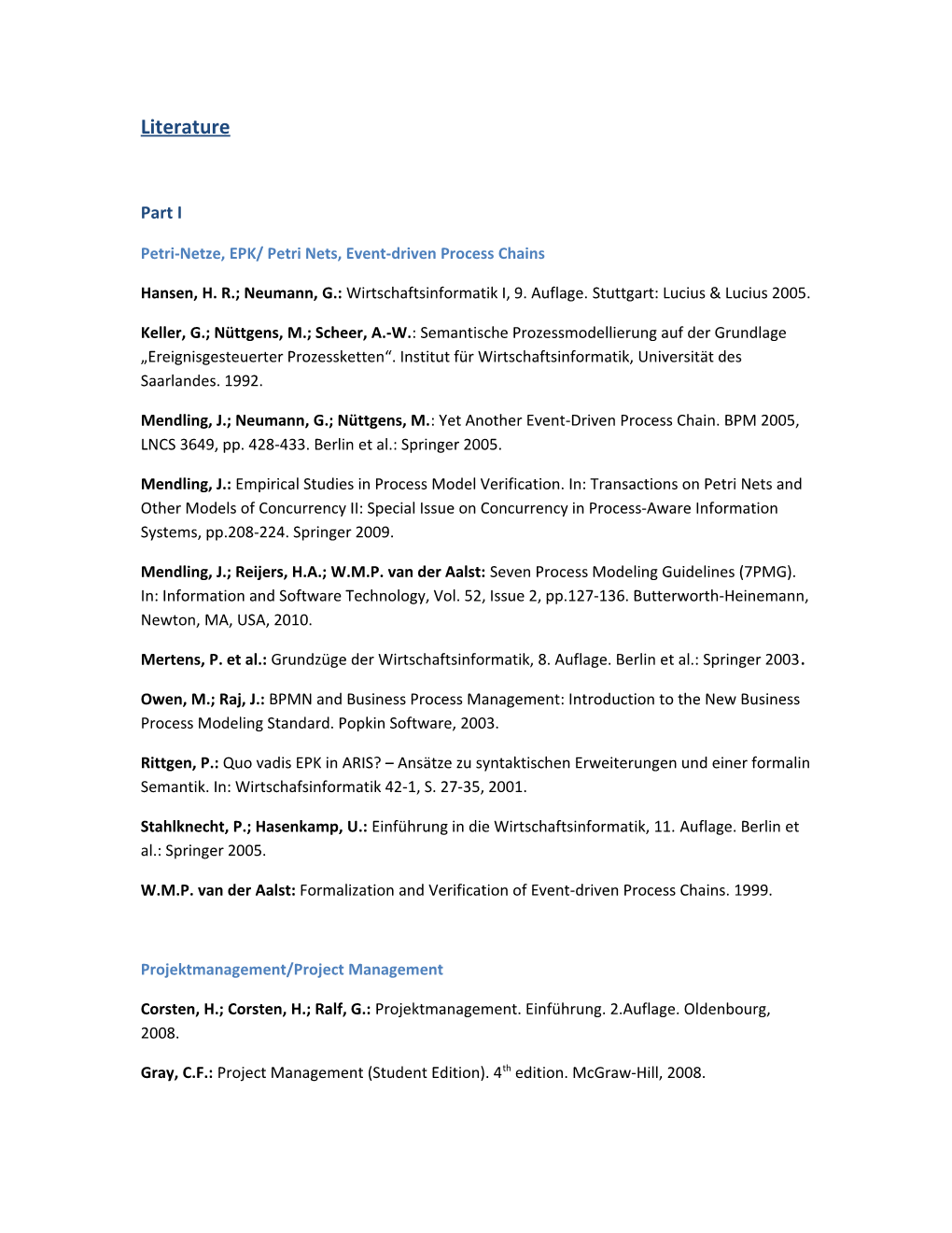 Petri-Netze, EPK/ Petri Nets, Event-Driven Process Chains