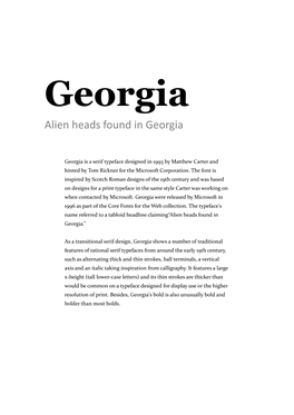 Alien Heads Found in Georgia